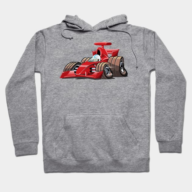 Cartoon sportcar Hoodie by Mechanik